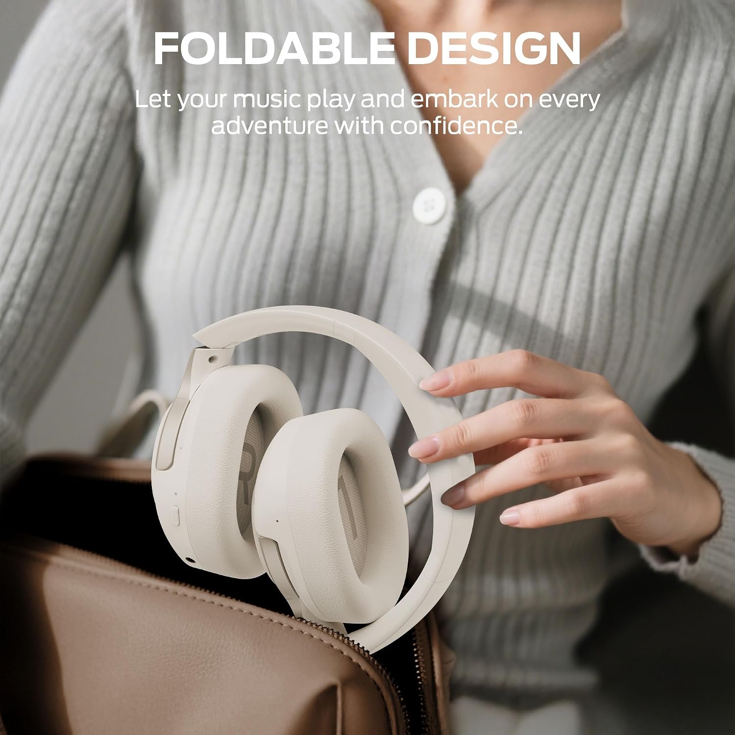 Oraolo Persona 5th ANC-Wireless Bluetooth Over-Ear Headphones with Microphone, 70H Playtime, Bluetooth 6.0, Comfortable and Foldable Design - Image 8
